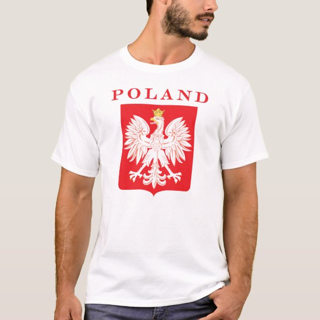 Camiseta Escudo rojo del águila de Polonia (Anverso)