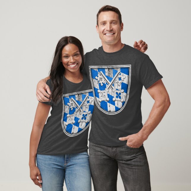 Camiseta Escudo rústico de Ratisbona Baviera (Unisexo)