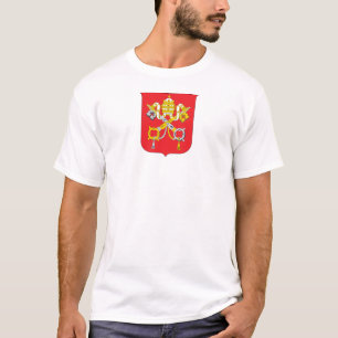 Camiseta escudo símbolo emblema bandera país Vaticano