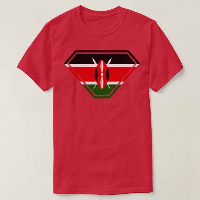 Camiseta Escudo super potente de Kenia (Diseño del anverso)