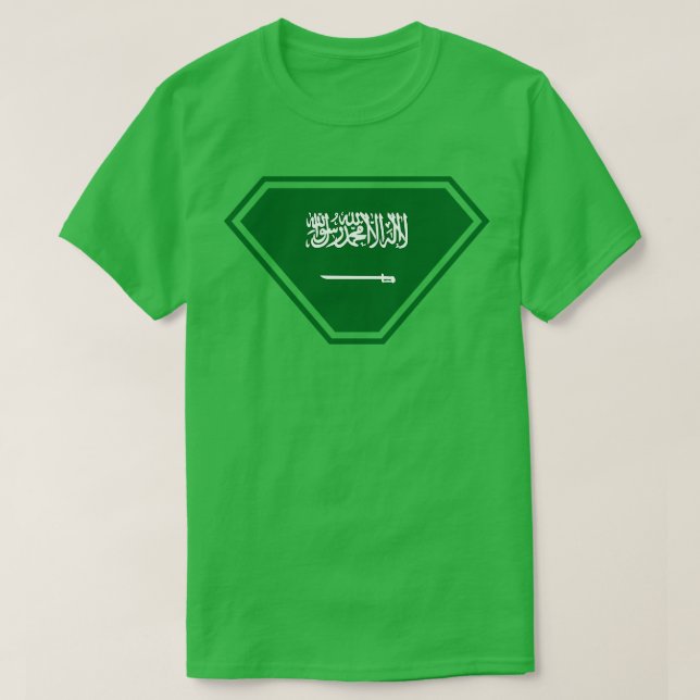 Camiseta Escudo SuperEmpoderado de Arabia Saudita (Diseño del anverso)