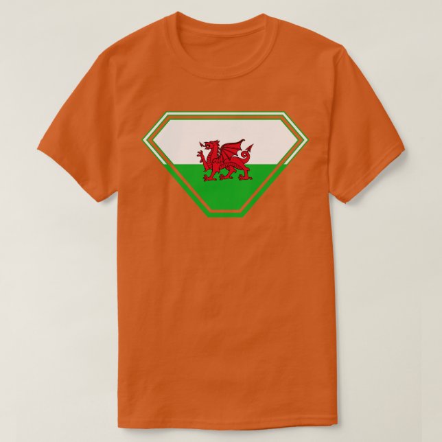 Camiseta Escudo SuperEmpoderado de Gales (Diseño del anverso)