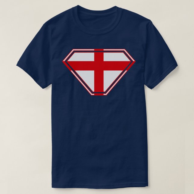 Camiseta Escudo SuperEmpoderado de Inglaterra (Diseño del anverso)