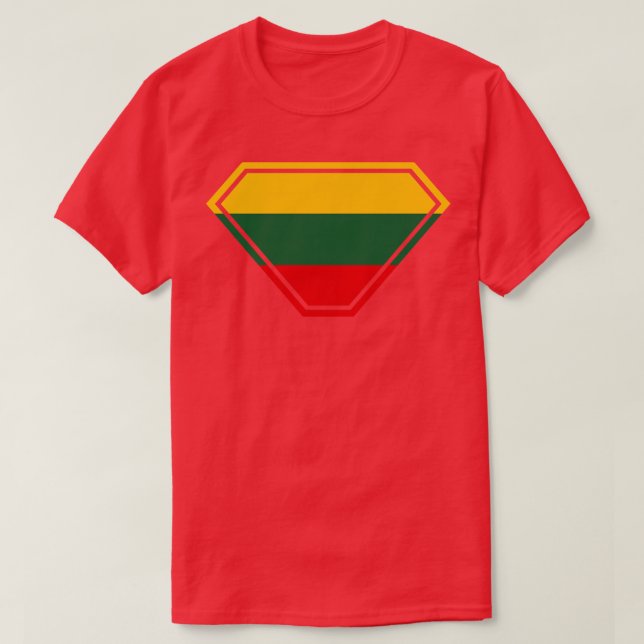 Camiseta Escudo superpotenciado de Lituania (Diseño del anverso)