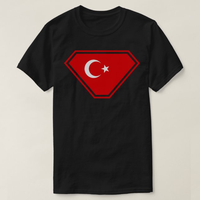 Camiseta Escudo superpotenciado de Turquía (Diseño del anverso)
