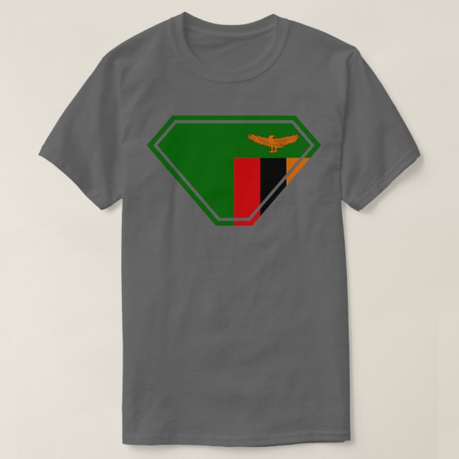 Camiseta Escudo superpotente de Zambia (Diseño del anverso)