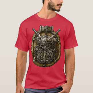 Camiseta Escudo vikino Nórdico Valhalla Classic TShirt