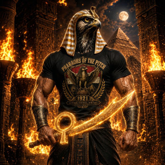 Camiseta Escudo Vintage de Fútbol de Egipto Faraones del Ca