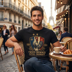 Camiseta Escudo Vintage de Fútbol de Francia 1998 2018