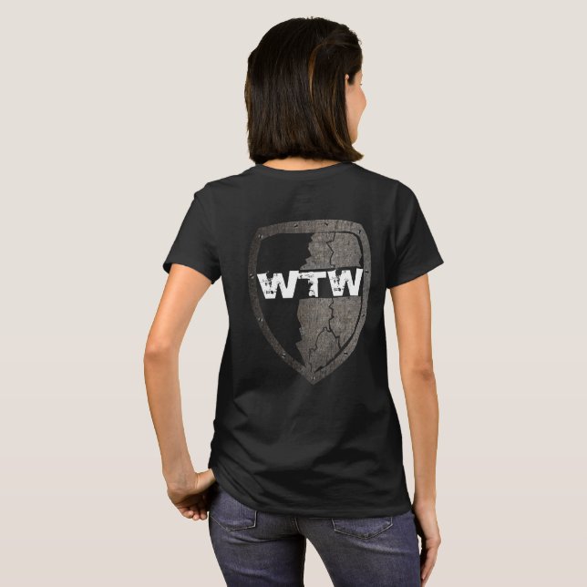 Camiseta Escudo WTW - Vale La Pena Usar (Reverso completo)