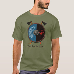 Camiseta Escudo y hachas vikingos