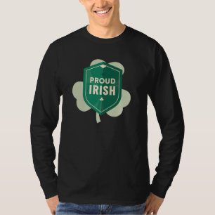 Camiseta Escudo y Símbolo de la Herencia Irlandesa Orgullos