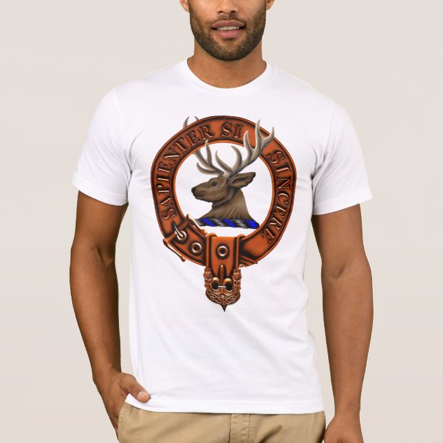 Camiseta Escudo y Targe de la familia de Davidson del clan (Anverso)