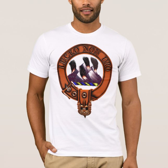 Camiseta Escudo y Targe de la familia de MacKenzie del clan (Anverso)