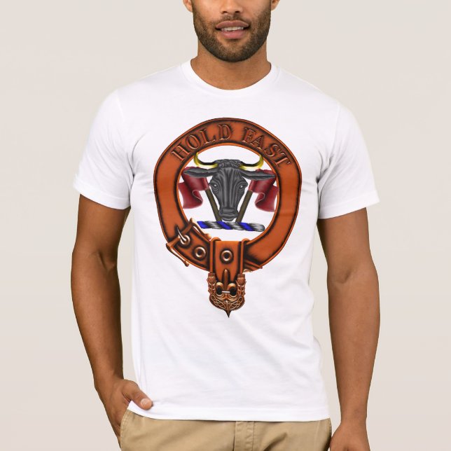 Camiseta Escudo y Targe de la familia de MacLeod del clan (Anverso)
