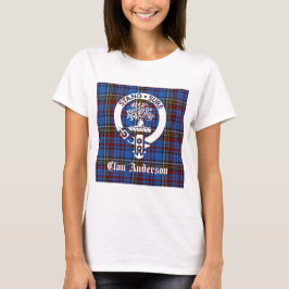 Camiseta Escudo y Tartán del Clan Escocés Anderson