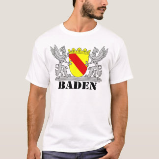 Camiseta Escudos de armas con escritura bañada bañan