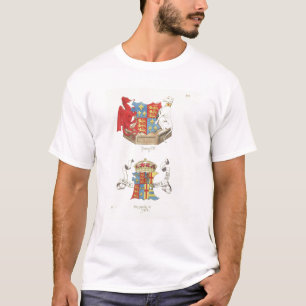 Camiseta Escudos de armas de Henry VII y de Elizabeth de