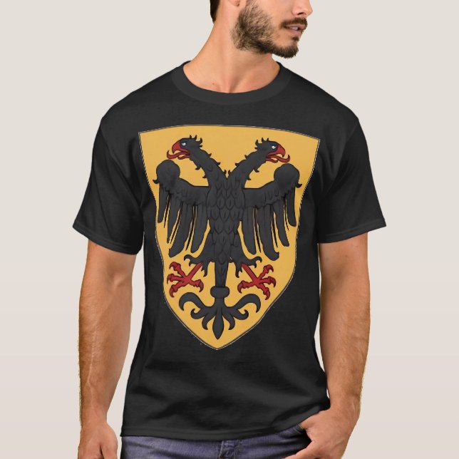 Camiseta Escudos De Armas Del Sagrado Imperio Romano Doble  (Anverso)