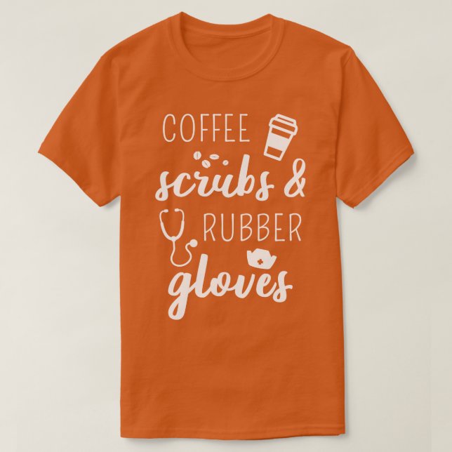 Camiseta Escudos De Café Y Guantes De Goma (Diseño del anverso)