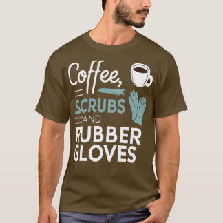 Camiseta Escudos de café y guantes de goma