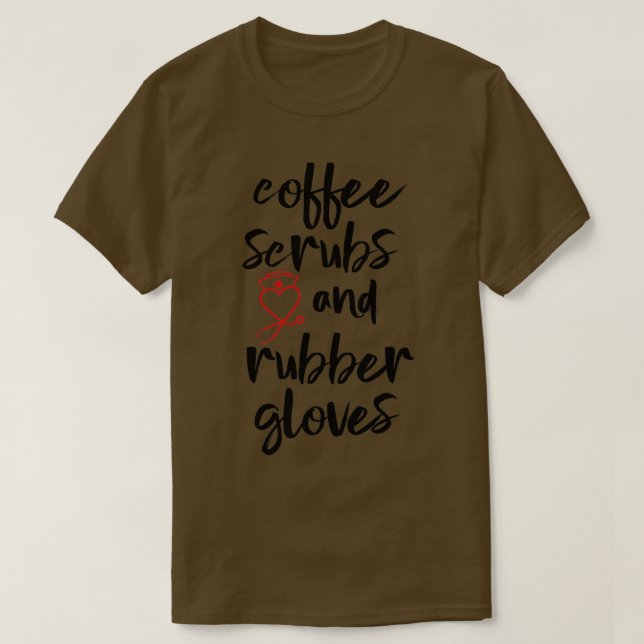 Camiseta Escudos De Café Y Guantes De Goma 3 (Diseño del anverso)