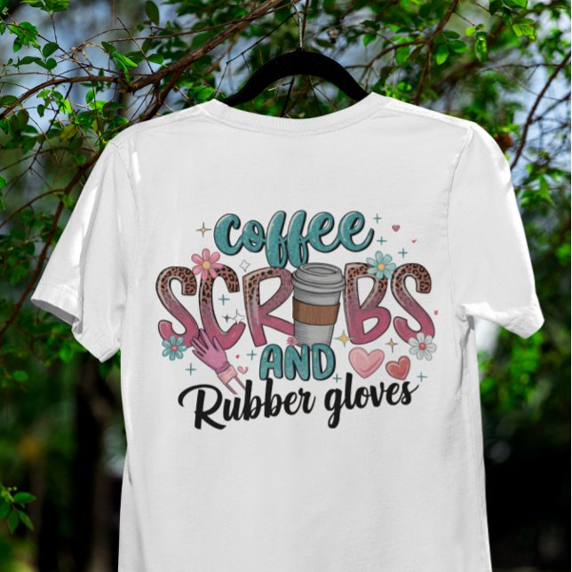 Camiseta Escudos de café y guantes de goma Vida de la enfer (Subido por el creador)