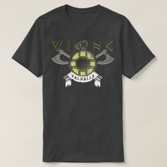 Camiseta Escudos de hachas y avenidas (Diseño del anverso)