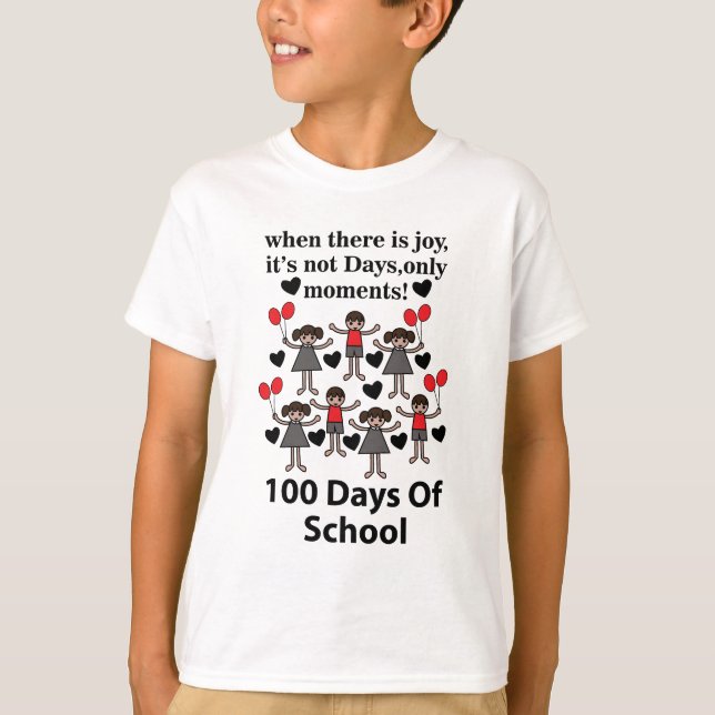 Camiseta Escuela 100 Días De Escuela (Anverso)