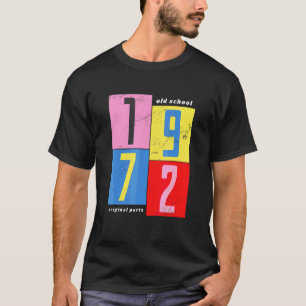 Camiseta Escuela Antigua de Piezas Originales de 1972