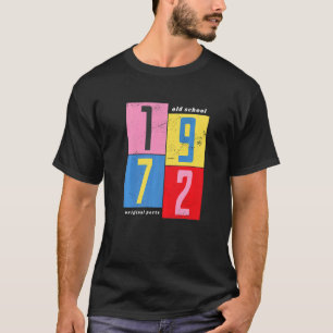 Camiseta Escuela Antigua de Piezas Originales de 1972