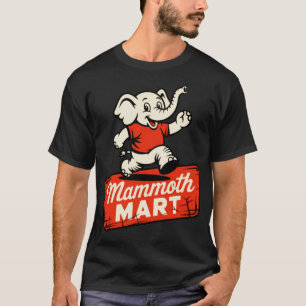 Camiseta Escuela antigua Mammoth Mart Retro de los años 70