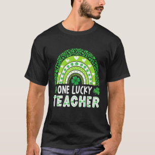 Camiseta Escuela Arcoiris De Un Enseñador Afortunado Día De