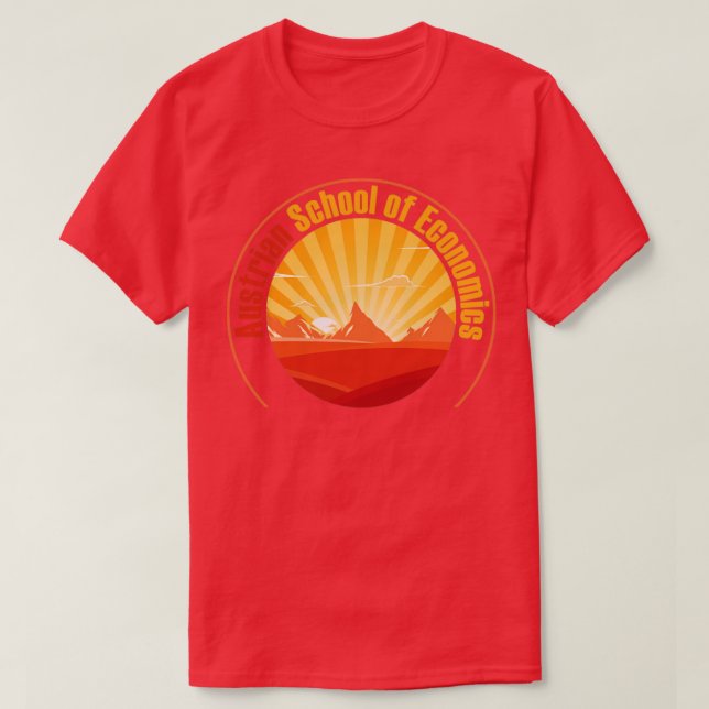 Camiseta Escuela Austríaca De Capitalismo Económico (Diseño del anverso)