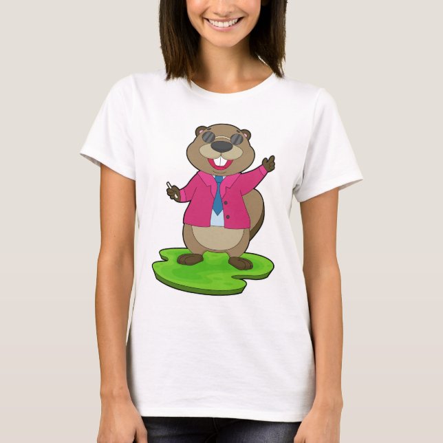 Camiseta Escuela Beaver Teacher Chalk (Anverso)