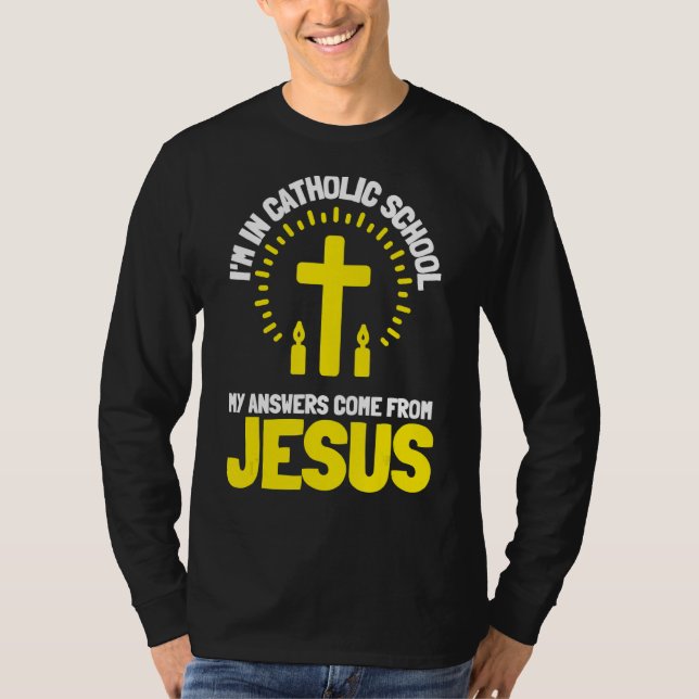 Camiseta Escuela Católica Iglesia De Las Nun Masa Y Teatro  (Anverso)