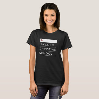 Camiseta Escuela cristiana de Lincoln - logotipo del LC -