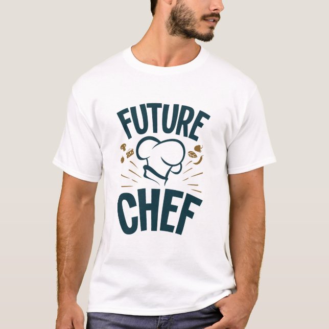 Camiseta Escuela culinaria del amante de la cocina del futu (Anverso)