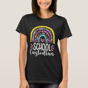 Camiseta Escuela Custodio de Vida de Batería Janitor Rainbo