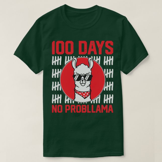 Camiseta Escuela de 100 días sin problemas (Diseño del anverso)