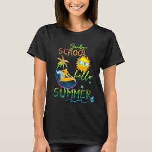 Camiseta Escuela De Adios De Niños Saludo El Verano Del Últ