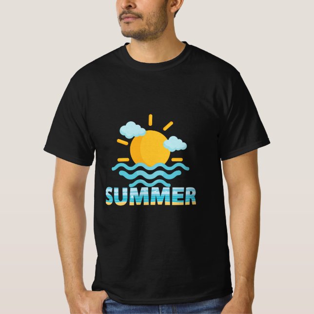 Camiseta Escuela de Adiós, Hola verano Sun Vacation T-Shirt (Anverso)