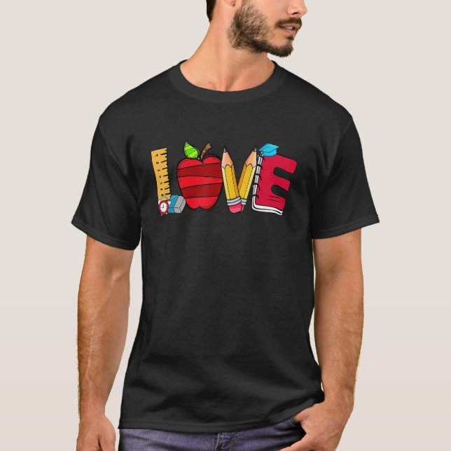 Camiseta Escuela de Amor Cuta Las Manzanas De Vuelta Al Pro (Anverso)
