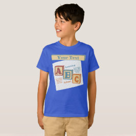Camiseta Escuela de aprendizaje ABC personalizada