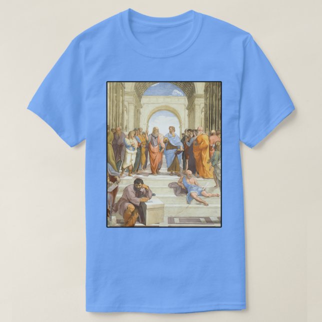 Camiseta Escuela de Atenas (Diseño del anverso)
