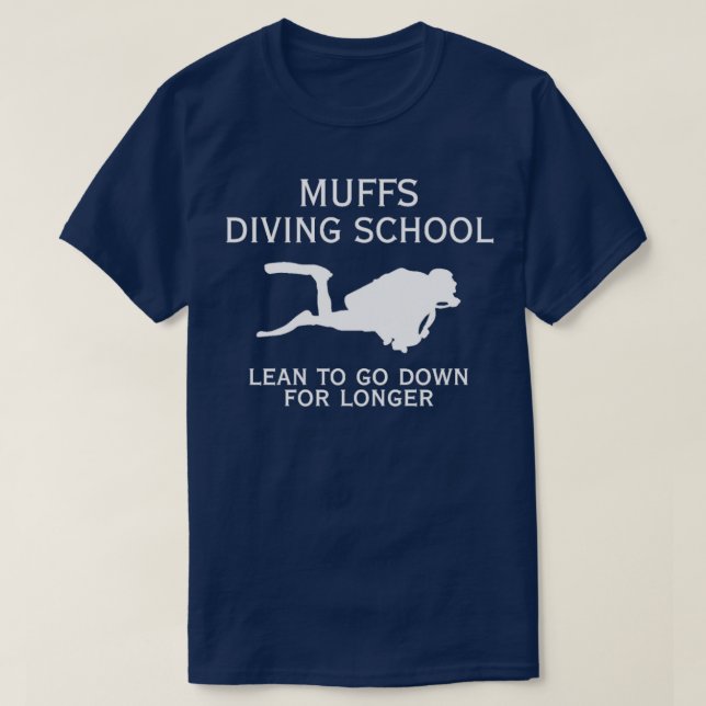 Camiseta escuela de buceo muffs 1 (Diseño del anverso)