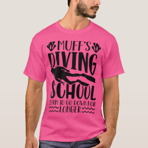Camiseta Escuela de buceo Muffs Diversión divertida en Scub
