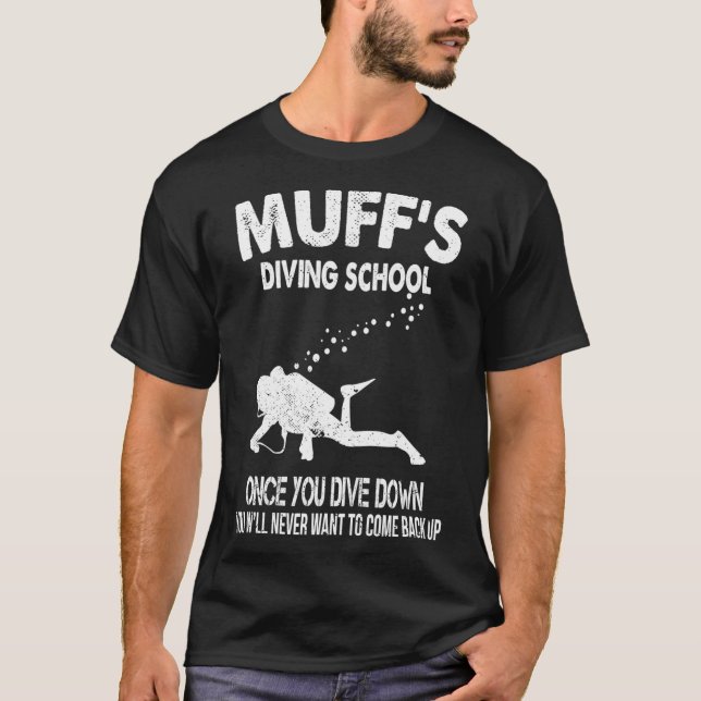 Camiseta Escuela de buceo Vintage Muffs  (Anverso)
