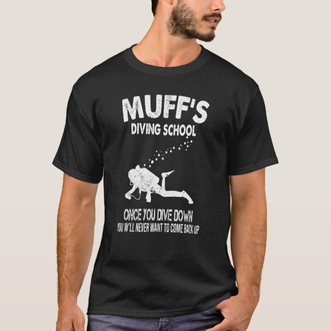 Camiseta Escuela de buceo Vintage Muffs (Anverso)