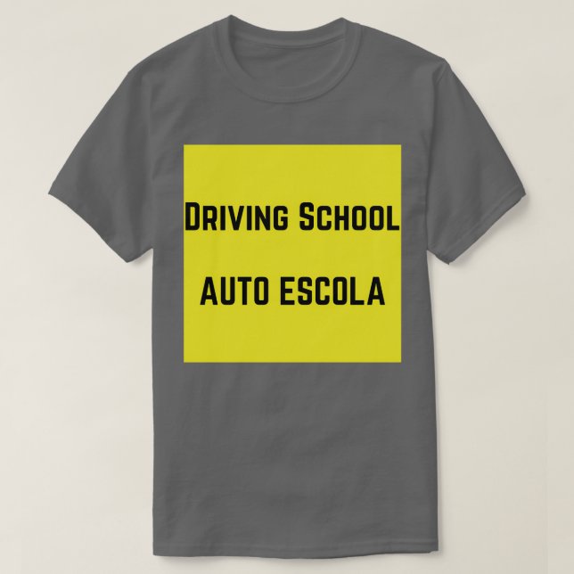 Camiseta Escuela de Conducción Auto Escola (Diseño del anverso)